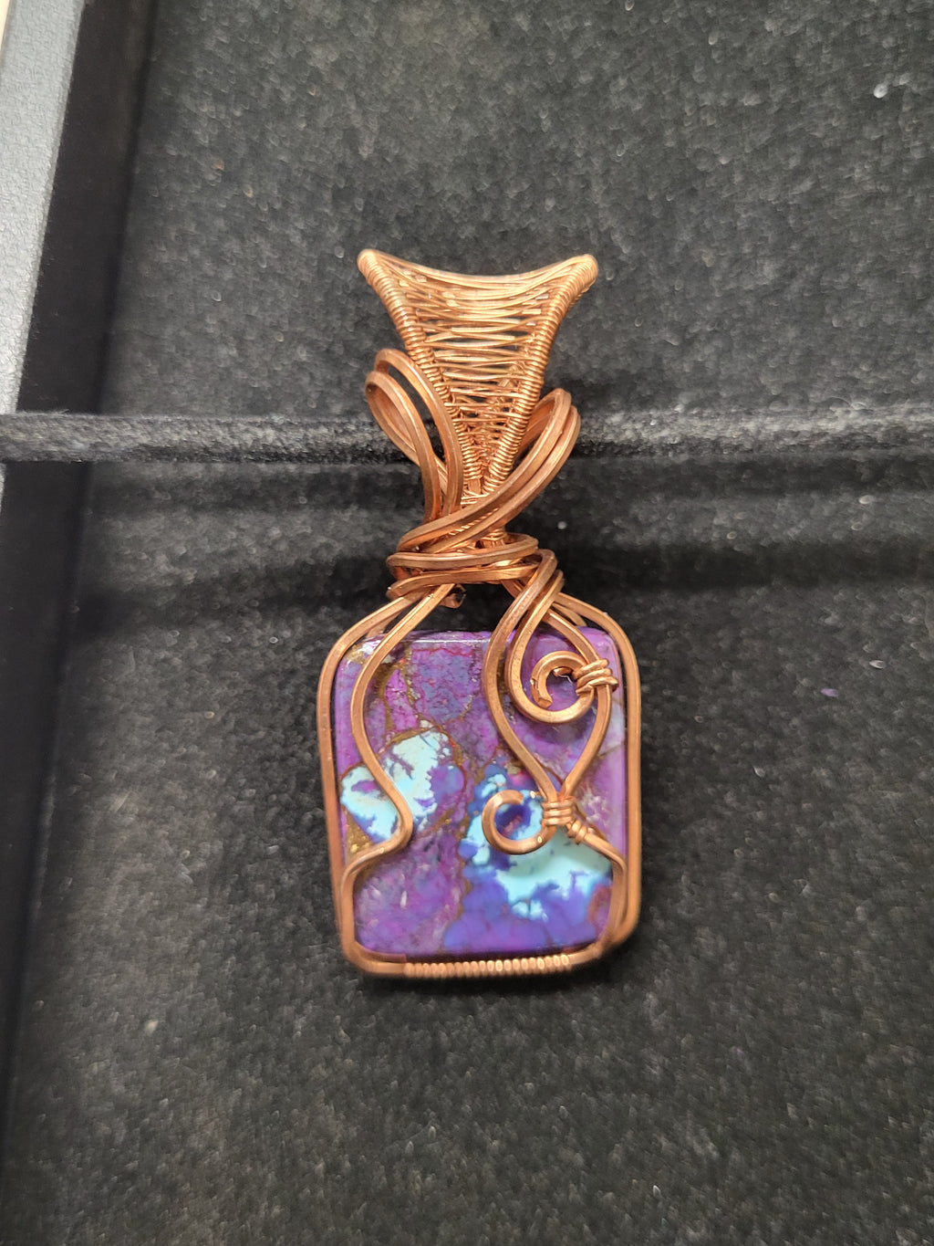 Purple Mojave Turquoise with bronze