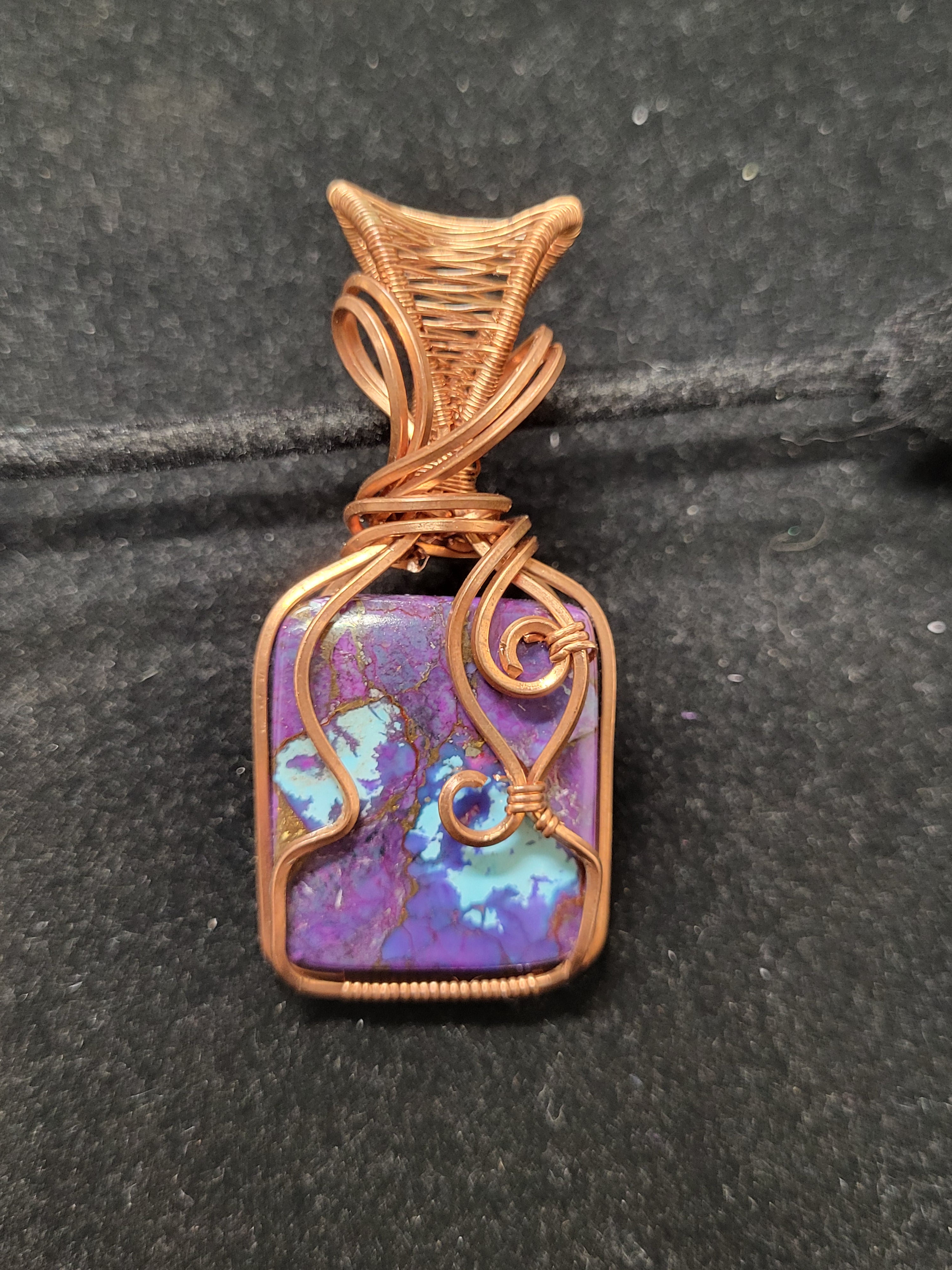 Purple Mojave Turquoise with bronze